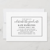 Het moderne Witte Manuscript Afstuderen het Afstud Kaart (Achterkant)