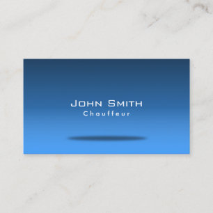 Het modieuze Blauwe Visitekaartje van de Chauffeur