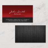 Het modieuze Rode Visitekaartje van de (Voorkant / Achterkant)