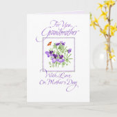 Het Moederdag van de grootmoeder Kaart (Gele Bloem)