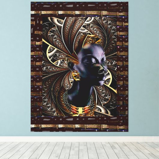 Het Moederland Afrika Canvas Afdruk (Insitu (Houten vloer))