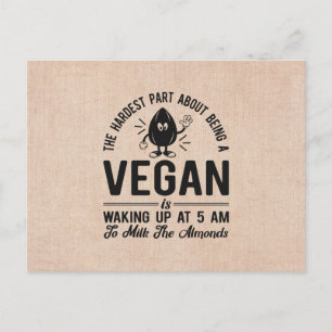 Het moeilijkste deel Vegan, Melk de Almonden, Funn Briefkaart