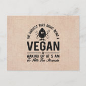 Het moeilijkste deel Vegan, Melk de Almonden, Funn Briefkaart (Voorkant)