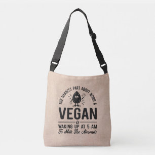 Het moeilijkste deel Vegan, Melk de Almonden, Funn Crossbody Tas