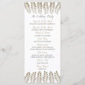 Het Monochrome Fern Woodland Wedding Collectie Programma (Achterkant)