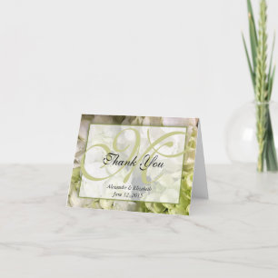 Het monogram dankt u de Kaart van de Nota van de