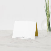 Het monogram dekt het Afstudeerder van het Patroon Bedankkaart (Achterkant)