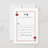Het Monogram Kaart Wedding Collectie RSVP (Voorkant)
