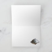 Het MONOGRAM van de IJSVOGEL, Blauwe Zwarte Notitiekaartje (Binnen)