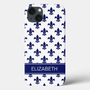 Het Monogram van de Naam van de Marine van het iPhone 13 Hoesje