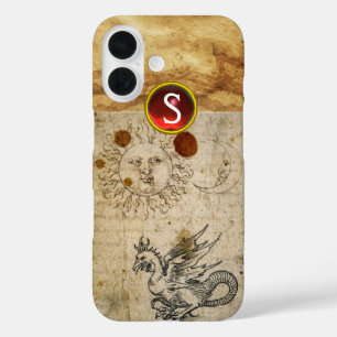 HET MONogram VAN DE ZON VAN HET ZON EN VAN DE BASI iPhone 16 Hoesje