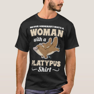 Het Monotreme-ontwerp van de Platypus van vrouwen  T-shirt