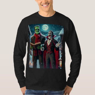 Het monster en de Dracula van Caroling Frankenstei T-shirt