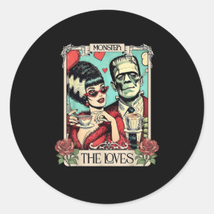Het monster Frankenstein en de bruid Taro Ronde Sticker
