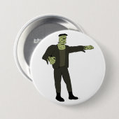 Het monster ronde button 7,6 cm (Voorkant /achterkant)