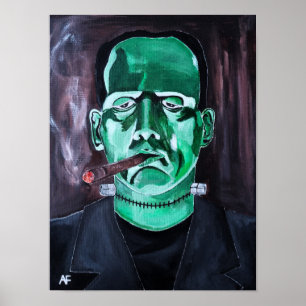 Het monster schilderij van Alfred Fox Poster