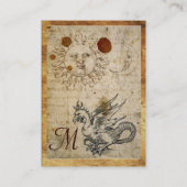 HET MONSTER VAN DE ZON EN VAN DE BASISMONogram Visitekaartje (Achterkant)