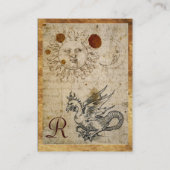 HET MONSTER VAN DE ZON EN VAN DE BASISMONogram Visitekaartje (Achterkant)