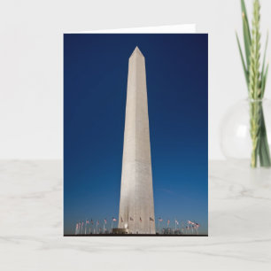 Het Monument van Washington bij Schemer Kaart