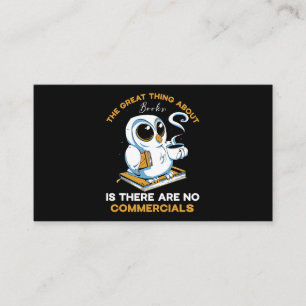 Het mooie aan boeken is dat er geen commer is visitekaartje