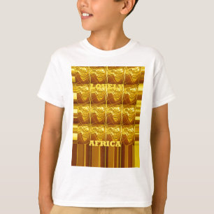 Het mooie Afrika Afrika maakt design in kaart Kuns T-shirt