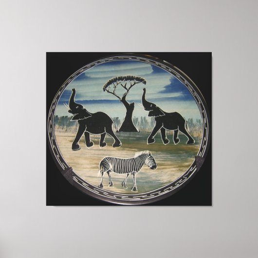 Het mooie Afrikaanse Safari Wild Oerwoud Life Canvas Afdruk (Voorkant)