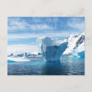 Het mooie Antarctica-landschap met Iceberg Briefkaart