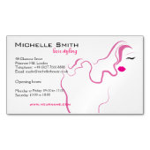 Het mooie brandmerken van het haarHairstyling van Visitekaartje Magneet (Voorkant)