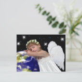 Het mooie Briefkaart van Kerstmis van de Engel (Staand voorkant)