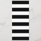 Het mooie Floral Stripes Modern Wedding Menu (Achterkant)