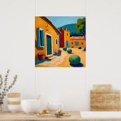 Het mooie Mexicaanse dorp in de bergen Poster (Keuken)