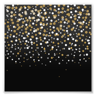 Het mooie moderne girly faux goud schittert foto afdruk
