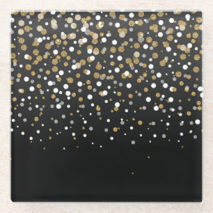 Het mooie moderne girly faux goud schittert glazen onderzetter