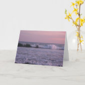 Het mooie OceaanWenskaart van de Zonsondergang van Kaart (Gele Bloem)