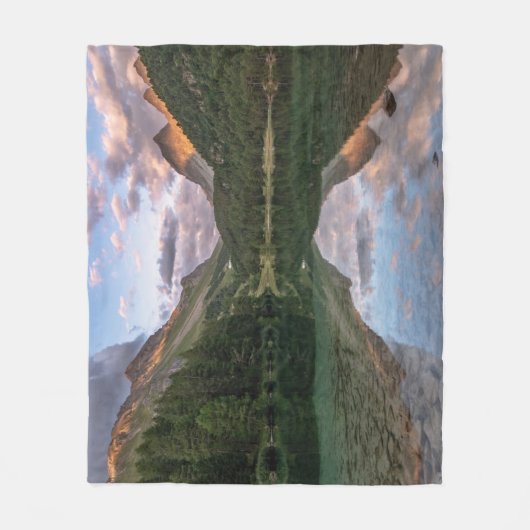 Het mooie Palpuogna-meer | Zwitserse Alpen Fleece Deken (Voorkant)