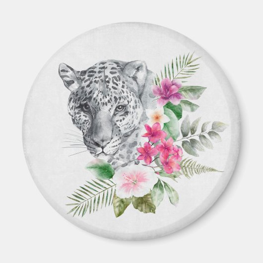 Het mooie portret van de Leopard-kop in de Waterve Magneet (Voorkant)