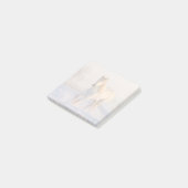 Het mooie witte paard Galloping in de sneeuw Post-it® Notes (Schuin)