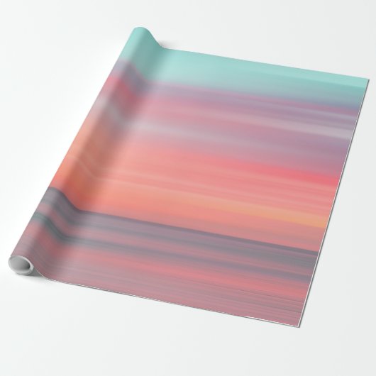 Het mooie Zee landschap Cadeaupapier (Uitgerold)