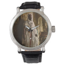 Het Moorse Chief Black  Leather Watch