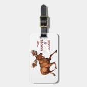 HET MOOSE IS VERLOOS BAGAGELABEL (Voorkant verticaal)