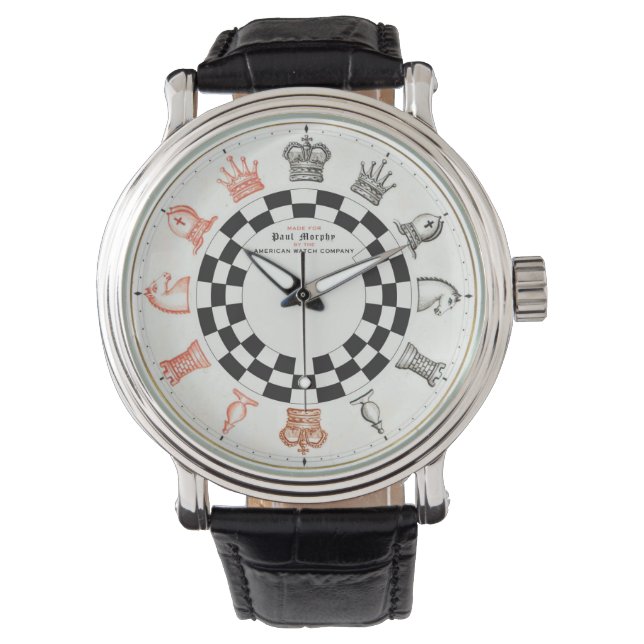 Het Morphy Chess Watch Horloge (Voorkant)