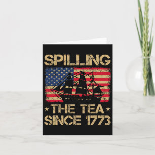 Het morsen van de thee sinds 1773 Amerikaanse vla Kaart