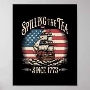 Het morsen van de thee sinds 1773 Funny Meme Poster