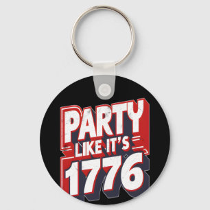 Het morsen van de thee sinds 1773 Grappige Amerika Sleutelhanger