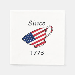 Het morsen van de thee sinds 1773 oversized servet