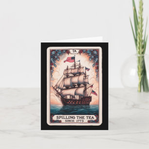 Het morsen van de thee sinds 1773 Tarot Kaart 4 ju