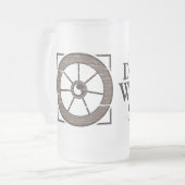 Het mosterdwiel: het wiel en het Show gevroren Mok (Voorkant links)