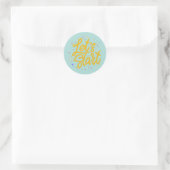 Het Motivatie Bullet Journal starten Ronde Sticker (Tas)