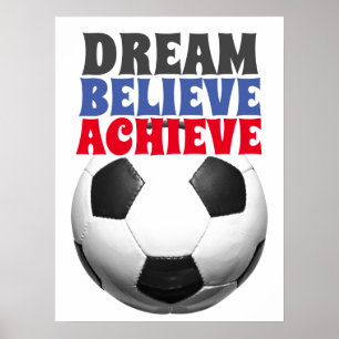 Het Motivatie Football van de Spreker van de Stijl Poster