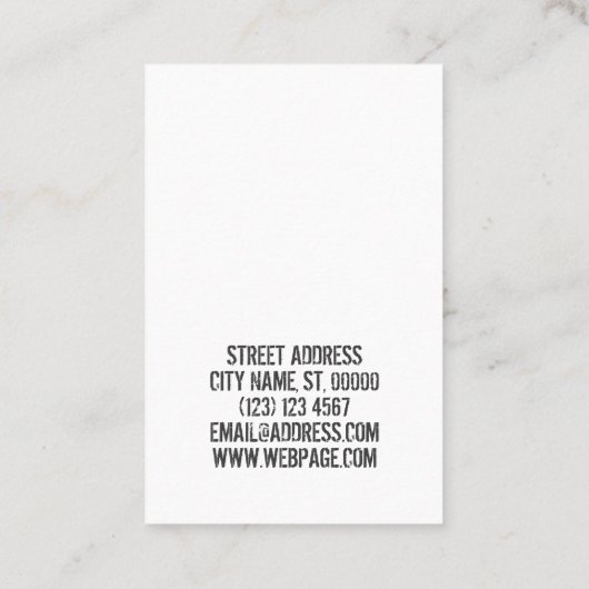 Het motiveren van de dekking van de citaattekst visitekaartje (Achterkant)